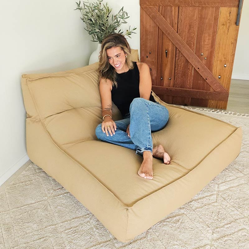 Double Seater Bean Bag – Washed Canvas Boss by Mooi Living
