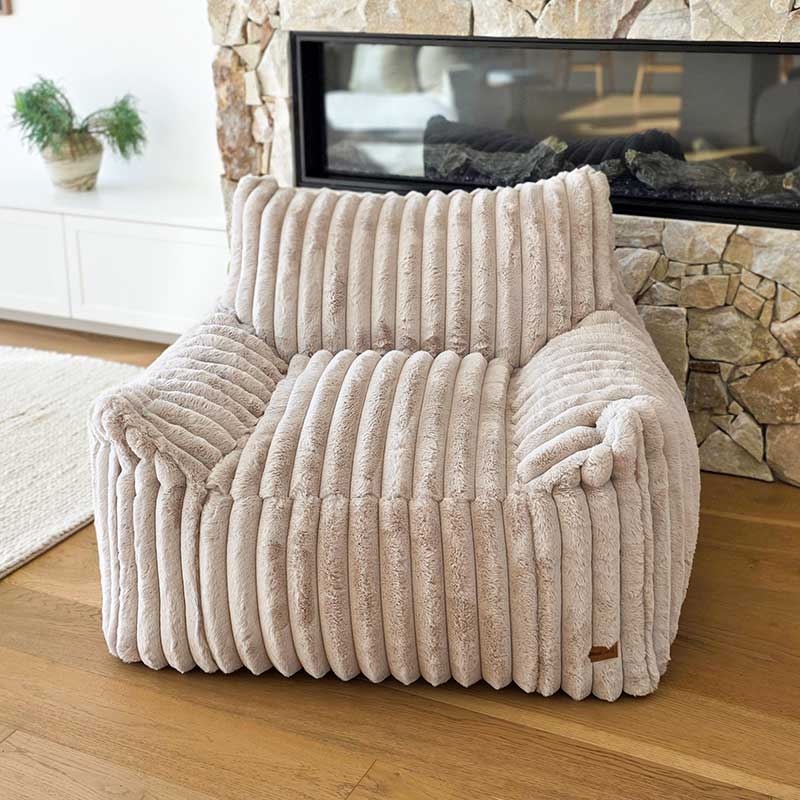 Callie Bean Bag Chair – Neutral Armchair for Interior Styling