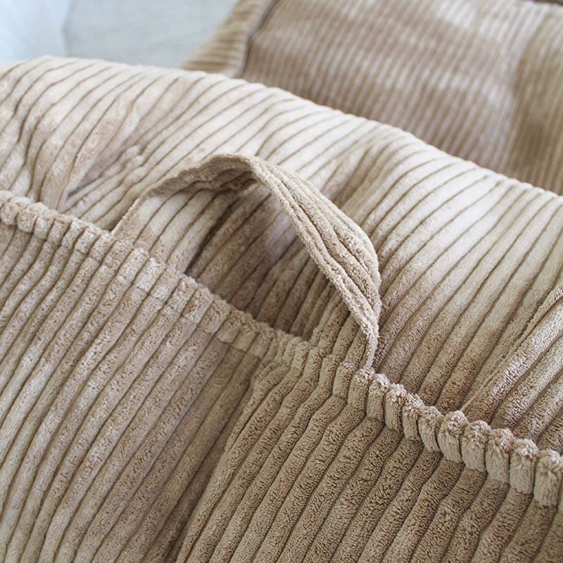 Mini Mooi Cord Chair and Ottoman – low-profile, lightweight set made for relaxed, stylish lounging