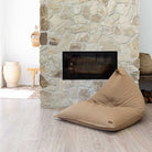 Canvas Triangle Bean Bag for Indoor Use – Modern, Minimalist Seating by Mooi Living