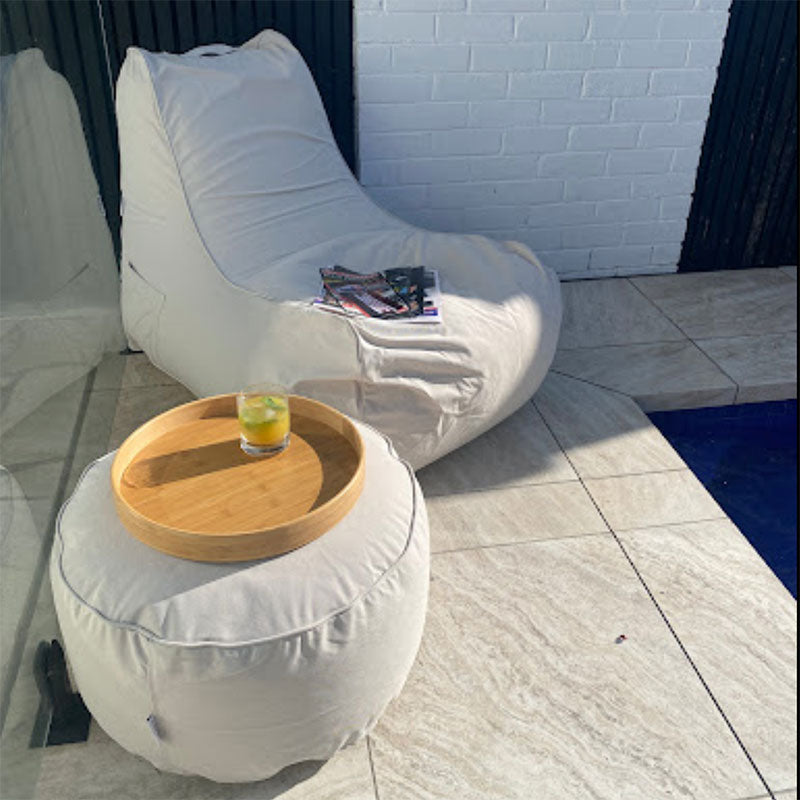 Bora Bora Bean Bag Chair & Ottoman - Customer Pic