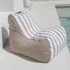 Bora Bora Bean Bag Chair (taupe & white stripe) by Mooi Living