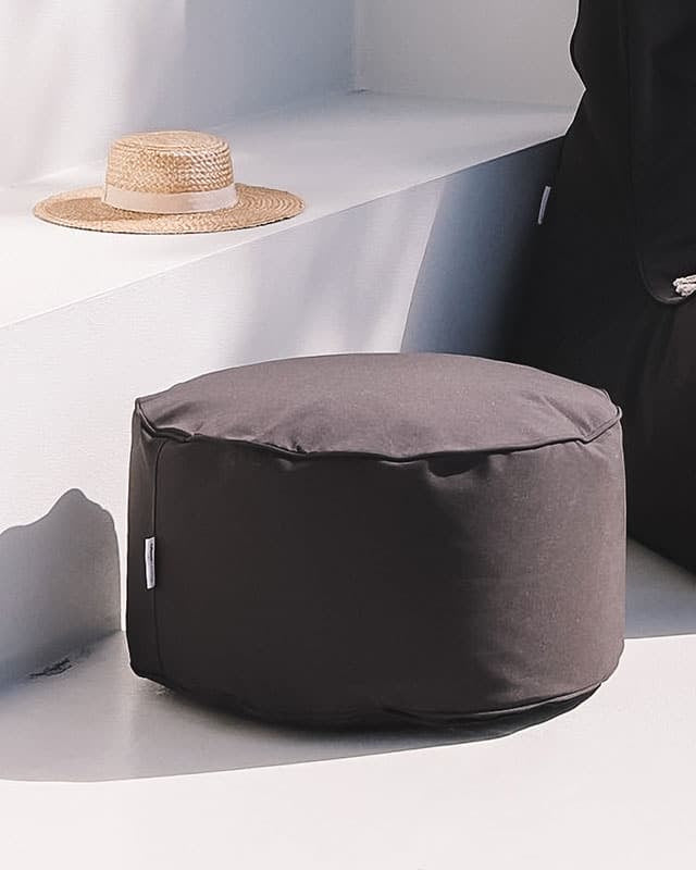 Outdoor Ottoman - Charcoal