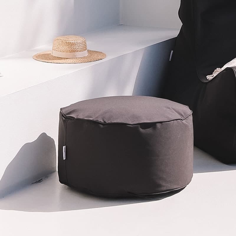 Outdoor Ottoman - Charcoal