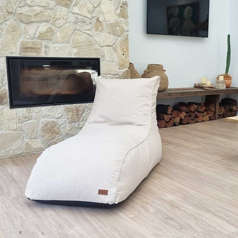 Indoor Daybed Bean Bag Lounge Natural Beige