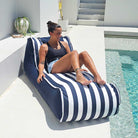 Outdoor Navy Cojelo Suave Sunlounge Bean Bag by Mooi Living