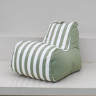 Sage Green Stripe Bora Bora Bean Bag Chair