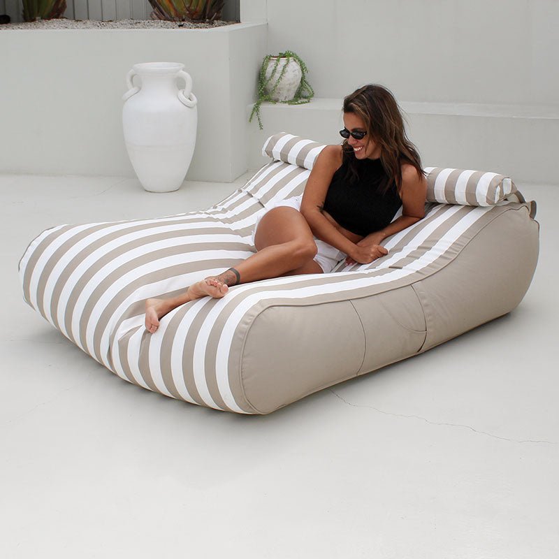 Striped Resort Bean Bags