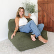 Designer Indoor Bean Bags - Olive Green Hallie Chair by Mooi Living