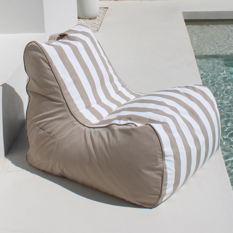 Striped bean clearance bag chair