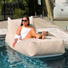 Resort Pool Float – Talia In-Pool Bean Bag, outdoor bean bag by Mooi Living in Taupe