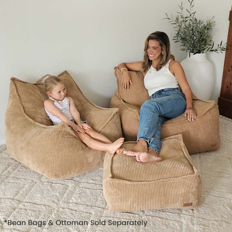 Mooi Mini Cord Chair – Stylish Kids Bean Bag in Soft Corduroy