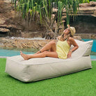 Luxury Taupe Talia Lounger Pool Float Bean Bags, outdoor bean bag by Mooi Living