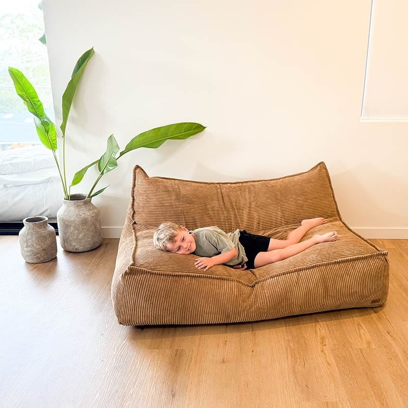 Double Corduroy Bean Bag – 2-Seater Indoor Lounge Mooi Living