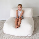 Kids' Indoor Bean Bags - Creme Hallie Chair indoor bean bag by Mooi Living