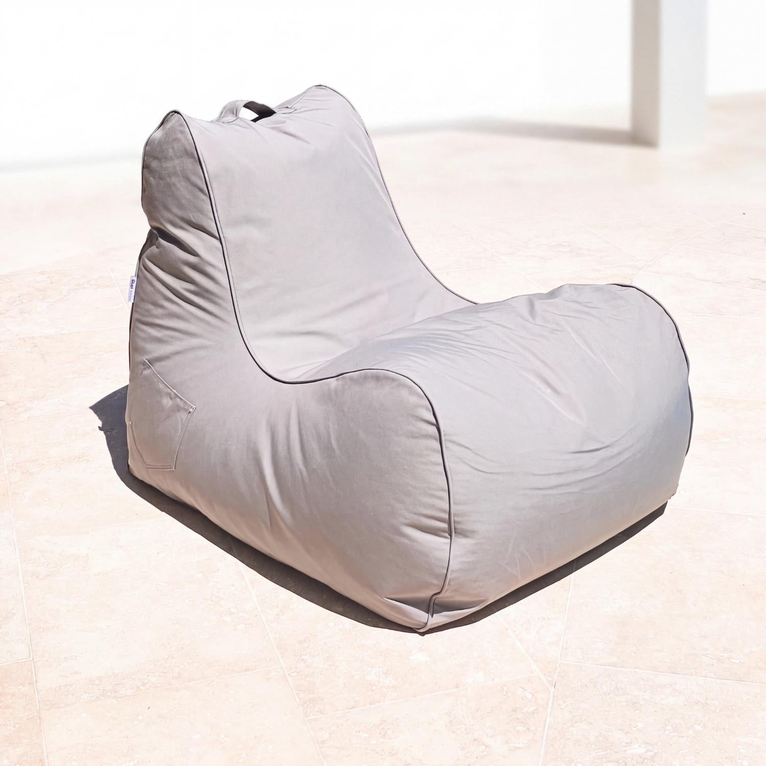 Pumice Stone Bora Bora Single Bean Bag Chair for Outdoors, MOBORABB-PUMSTO
