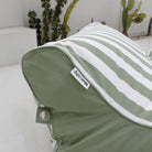 Sage Green and White Stripe Chill Uv Lounger by Mooi Living, MOSTRCHILL-BB-GRESTR