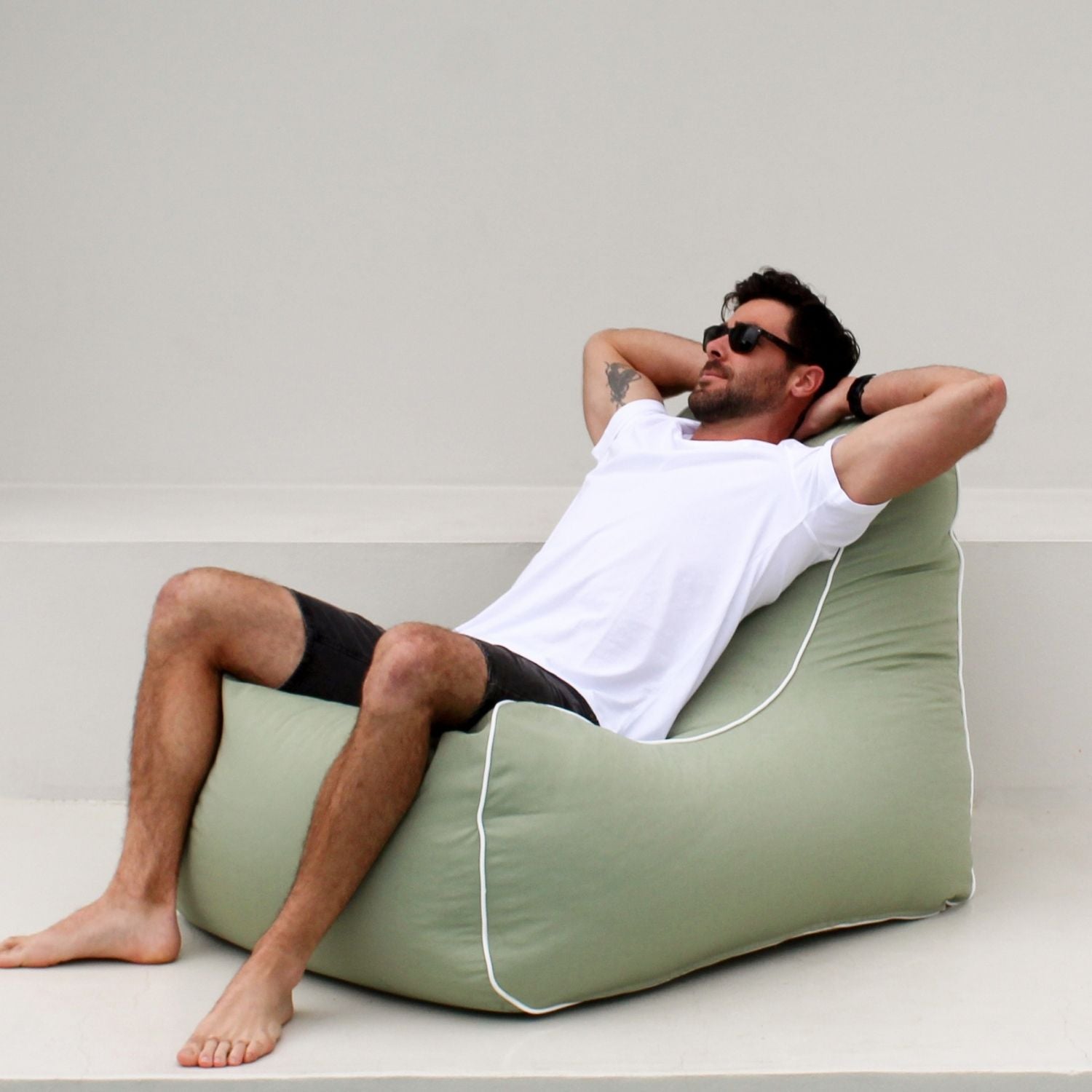 Sage Green Outdoor Bora Bora Bean Bag Chair, MOBORABB-GRE