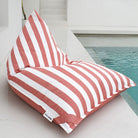 Blush Reversible Triangle Outdoor Bean Bag Chairs