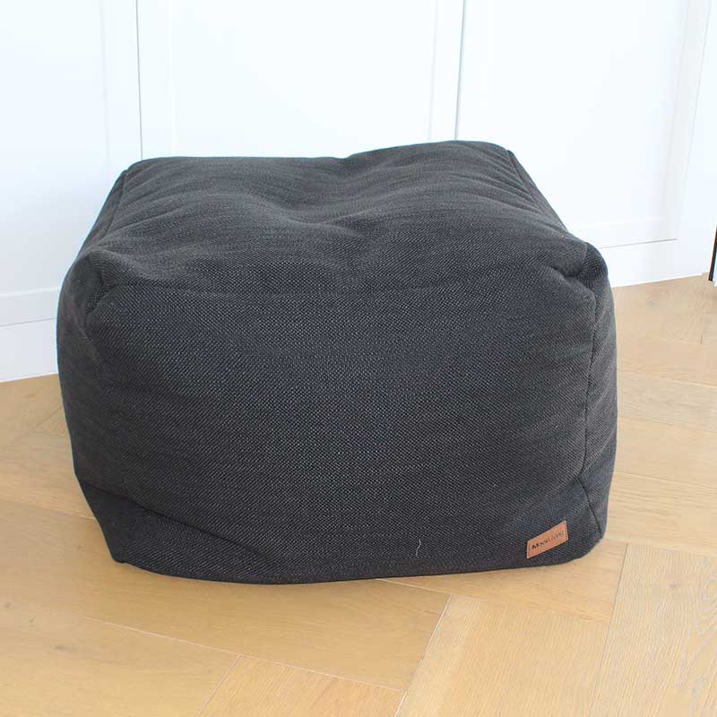 Serena Ottoman Bean Bag - Black | Mooi Living