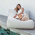 Chill UV Double Seater Outdoor Lounger | Sunproof Olefin | Natural