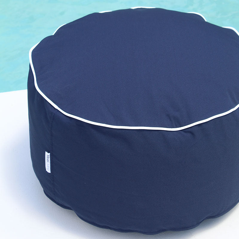 Navy Outdoor Ottoman by Mooi Living