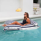 Luxury Floating Bean Bag  outdoor bean bag by Mooi Living– Navy Stripe Santorini Pool Lounger