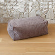 Modern bean bag ottoman in corduroy – sleek, contemporary seating for indoors - Nutmeg