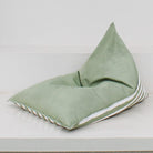 Sage Green Reversible Triangle Outdoor Bean Bag Chairs