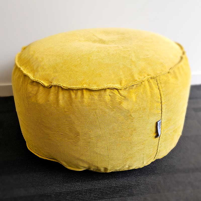 Snug Corduroy Round Bean Bag Ottoman Mooi Living