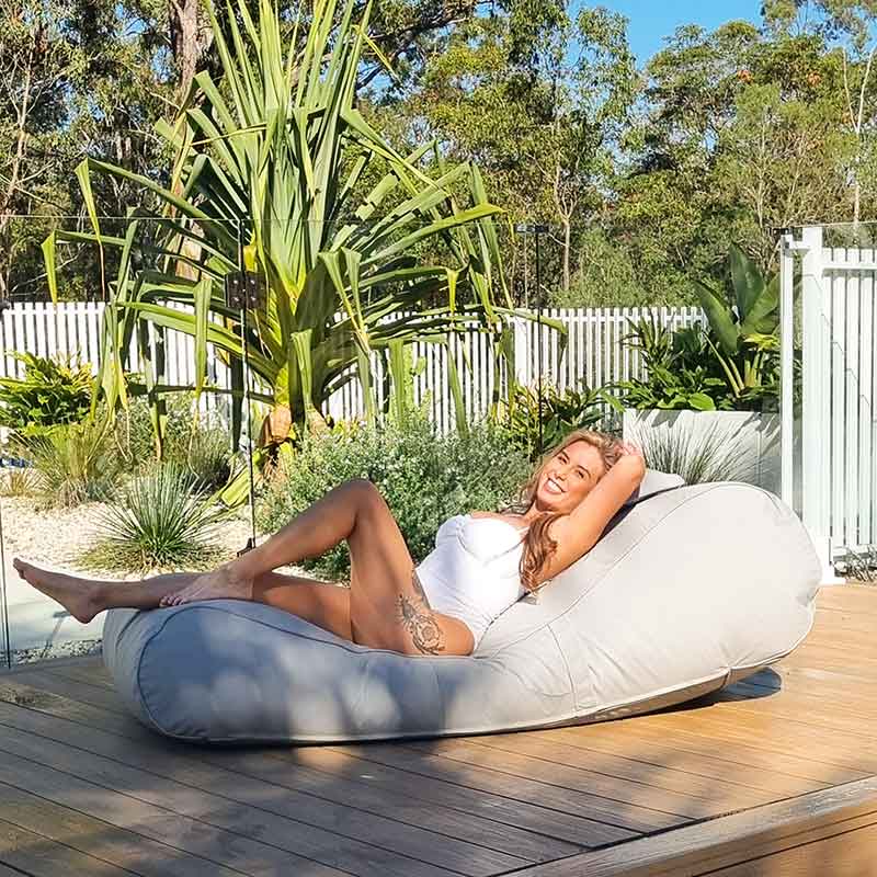 Stone Isla Recliner Sunlounge Outdoor Bean Bag