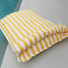 Yellow & White Stripe Santorini Bean Bag Float outdoor bean bag by Mooi Living