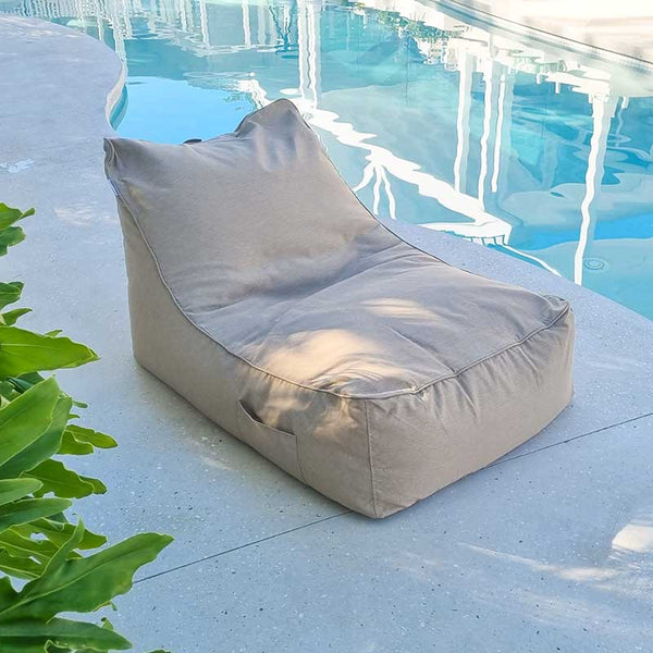 Taupe Lachlan Bean Bag Lounger - Indoors & Out