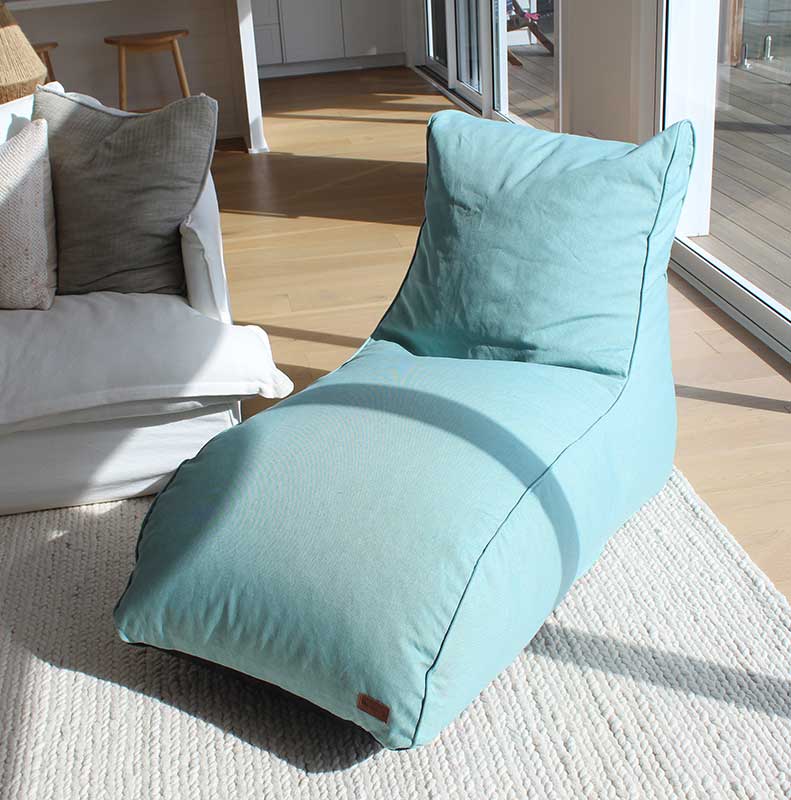 Teal Daybed Bean Bag Lounger | Mooi Living