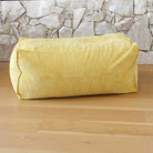 Yellow - Rectangle Corduroy Ottoman indoor bean bag by Mooi Living  – a stylish modern accent for any living space